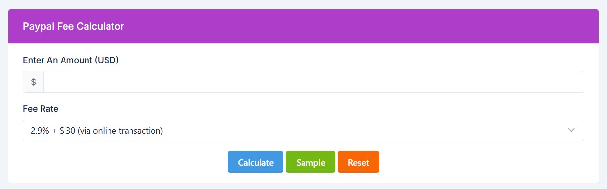 PayPal Fee Calculator: Easily calculate Transaction Cost